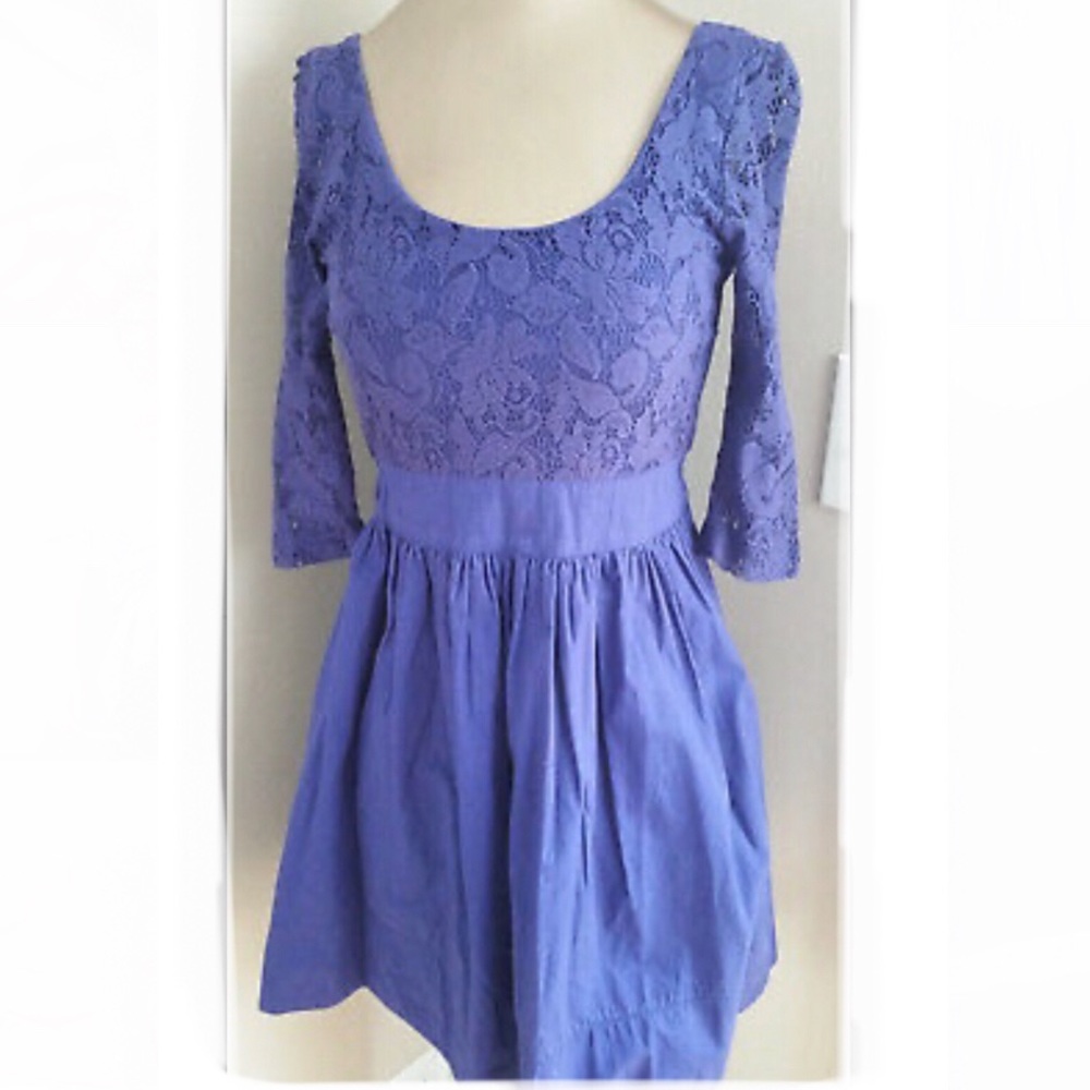 ✨ Topshop scoop neck purple lace dress | sz 8
